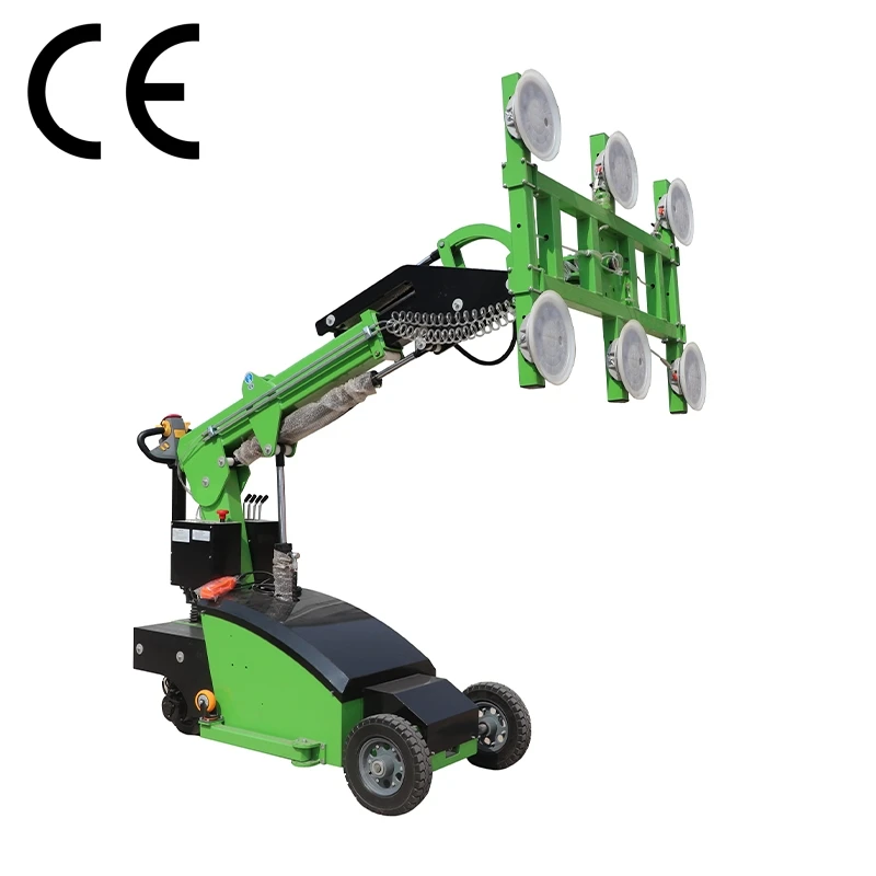 New Large Format Granite Marble Slab Tile Carrier System Vacuum Suction Cup Lifter with Glass Moving Lifting Frame Tool