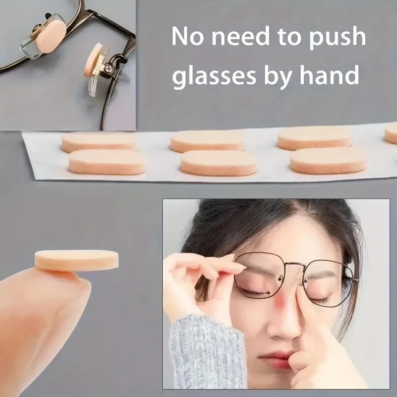 Adhesive Anti-slip Glasses Nose Pads Soft Foam Anti-Indentation Glasses Sponge Pad Reduce Nasal Bridge Burden Patch Comfortable