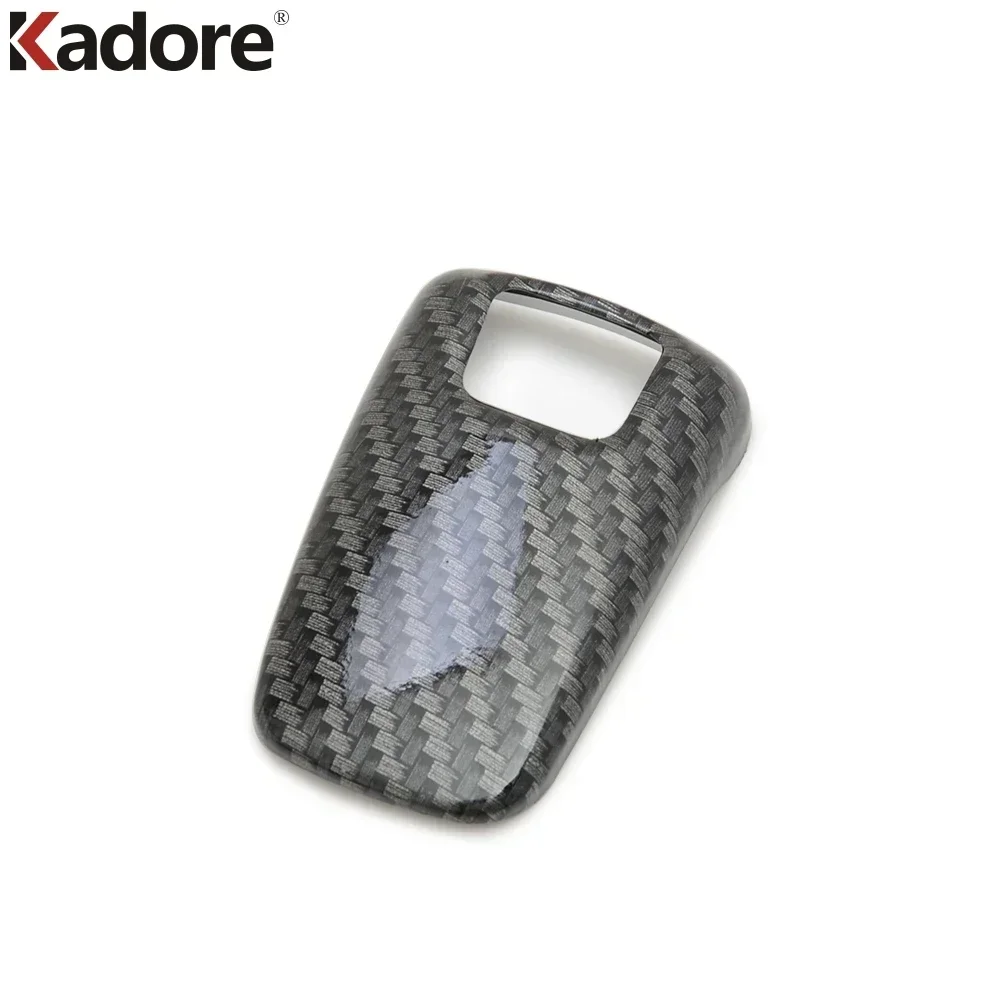 For Peugeot 3008 GT 2017-2021 2022 2023 Carbon Fiber Gear Head Shift Cover Trim Stickers Gear Box Frame Interior Accessories image 2