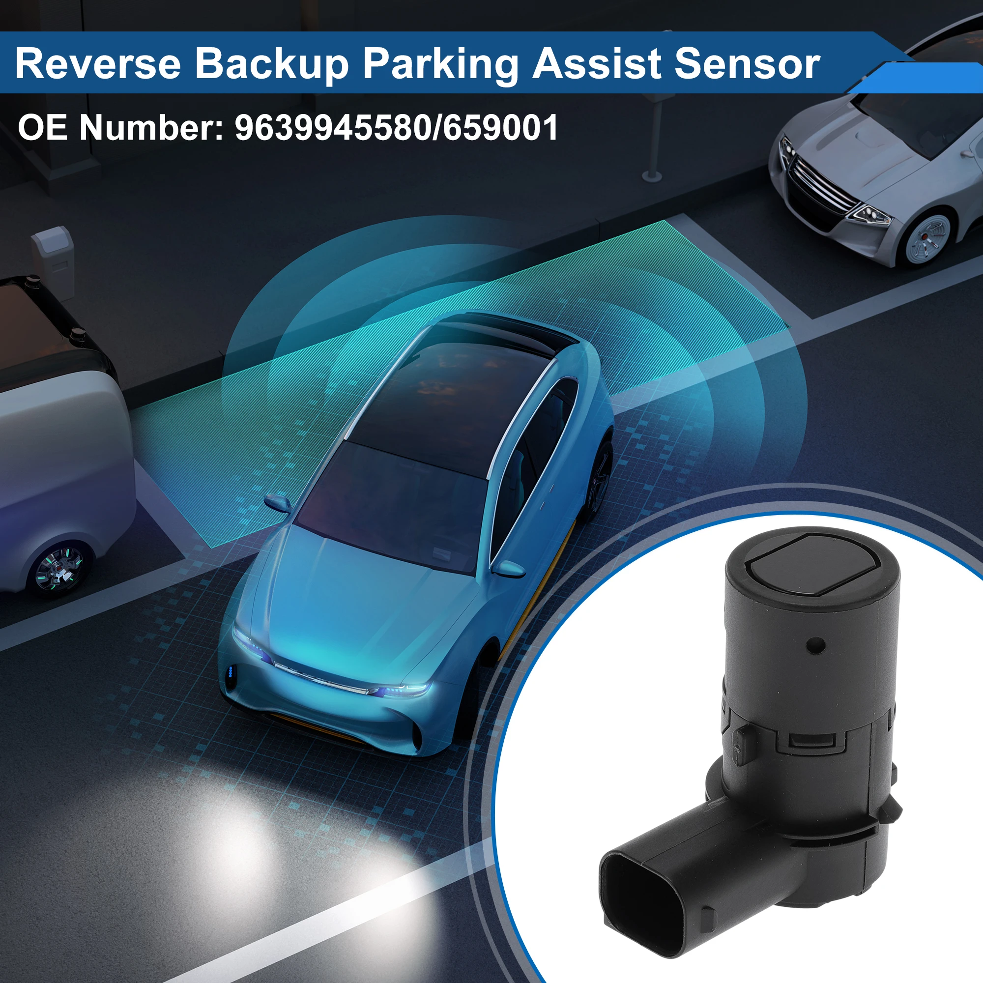 UXCELL 1 Pc No.9639945580 Reverse Backup Parking Sensor for Peugeot 607 2.0 2000-2005 for CITROEN C5 I Hatchback 2.0 16V 01-04