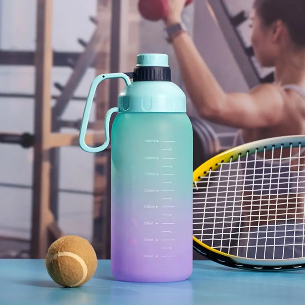 

1800ml Fitness Water Bottle Gradient Sports Drinking Bottle Outdoor Water Drink Bottle Water Jug