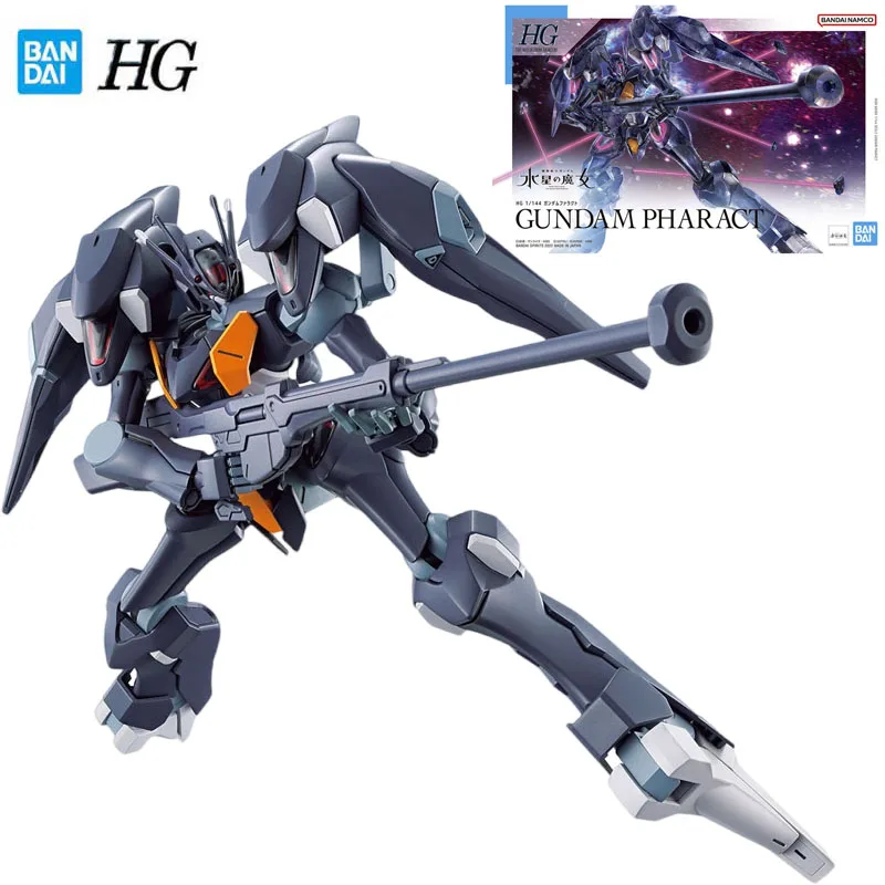 

Bandai Original GUNDAM Model Garage Kit 1/144 HG Series Anime Figure The Witch From Mercury Gundam Pharact Boy Action Toy