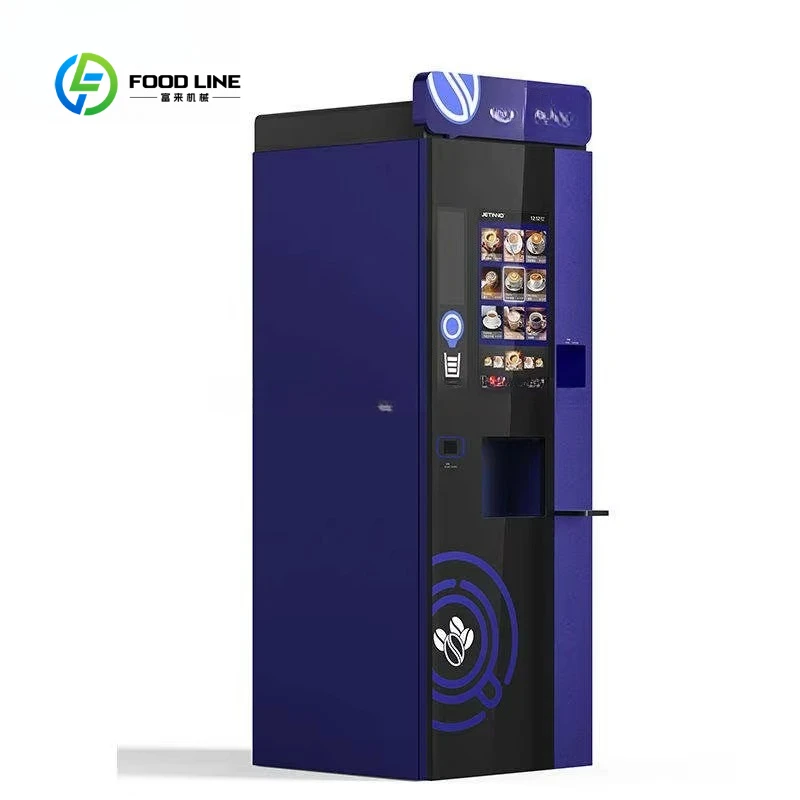Customized size Self-service Floor Vending Machine with Hot Chocolate Street Coffee Vending Machine