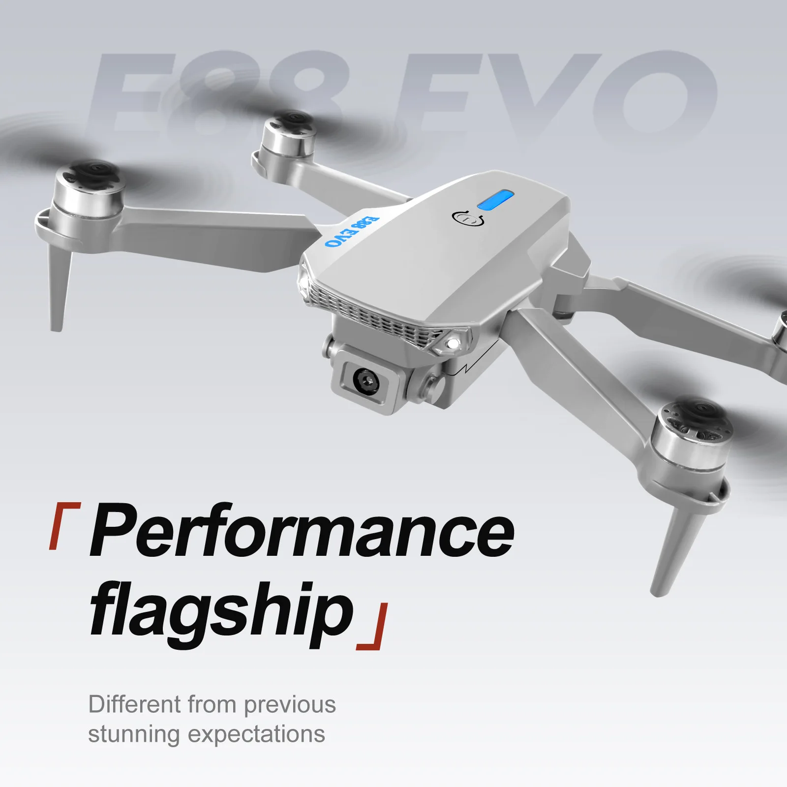 DWI จอแสดงผล E88 EVO มอเตอร์ไร้แปรง RC Drone 8K Dual กล้อง Optical Flow พับ Quadcopter เฮลิคอปเตอร์เครื่องบินของขวัญ