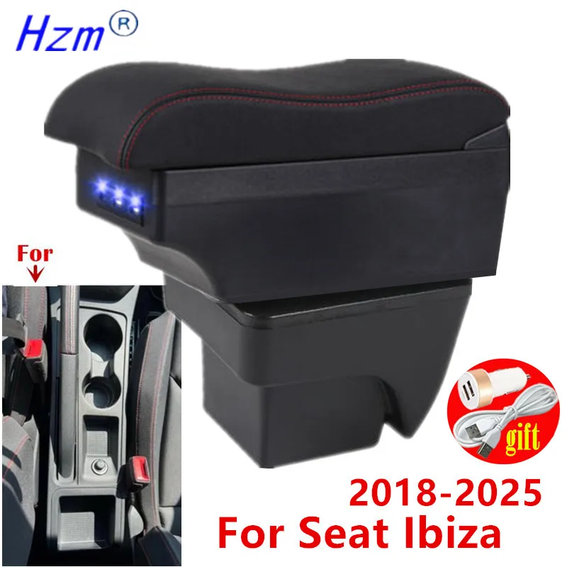 Für Seat Ibiza Armlehne Box Für Seat Ibiza 6j Ibiza 6L Auto Armlehne 2018-2025 Auto Lagerung Box Nachrüstung innen Auto Zubehör