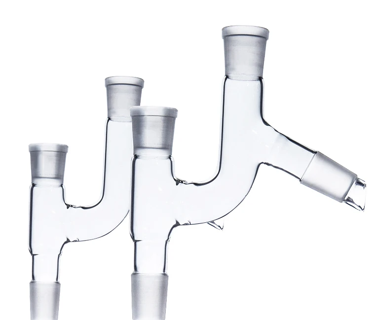 Tripod Fractionator Elbow Distillation Joint Distillation Elbow Vacuum Liner Sleeve Laboratory Glass Joint