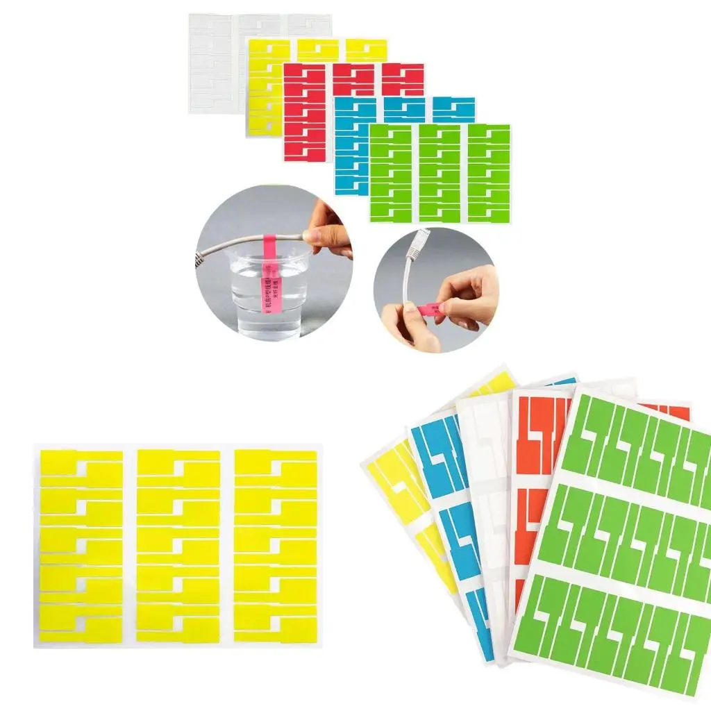 30 Pcs Waterproof Cable Labels Cable Cord Identification Labels