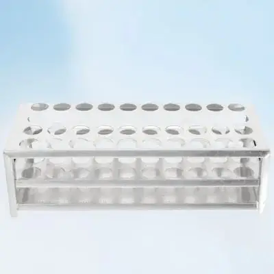 1Pcs Premium Aluminum Test Tube Rack Strong Versatile Lab Tube Storage Holder Clear View Convenient for Colleges Research Labs