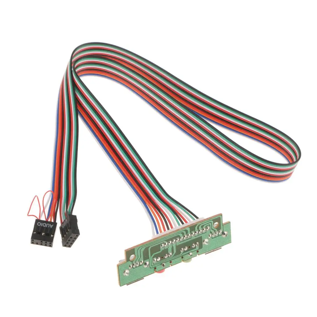 USB Port Audio Mic Cable Copper Material Microphone Extension PC Front Case Cable for Front Panel Connection