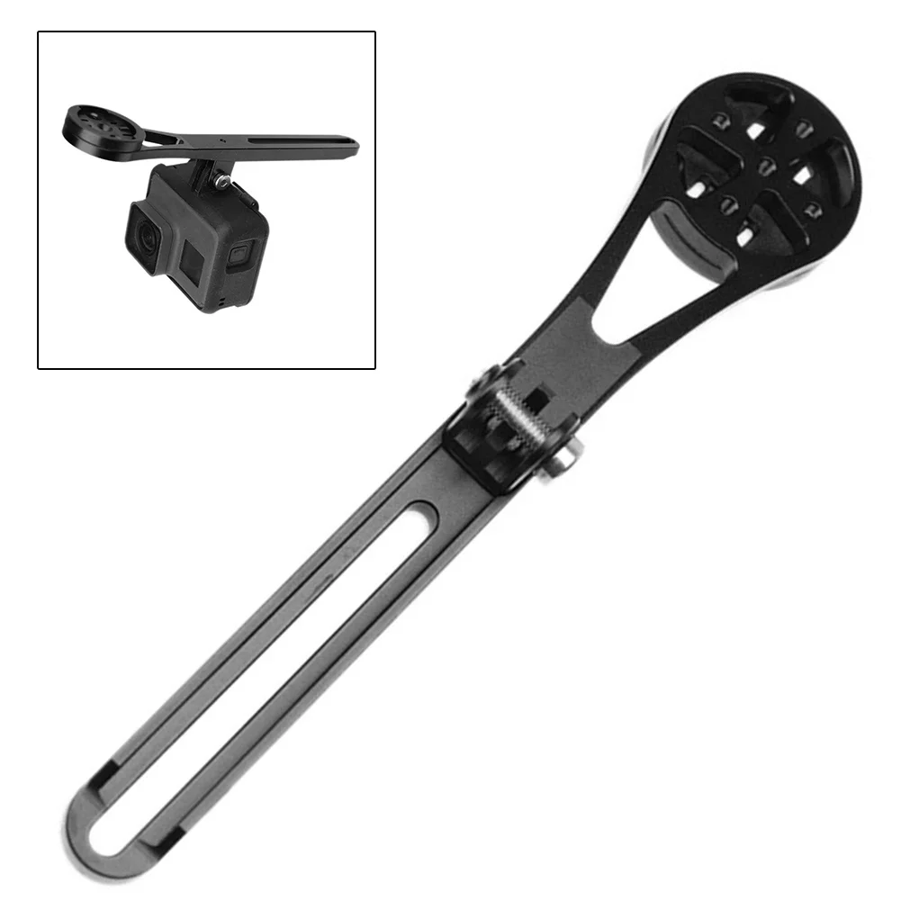 

Bicycle Computer Stand Bike Handlebar Mount Aluminum Alloy Material Easy To Install Lightweight Neat Handlebar