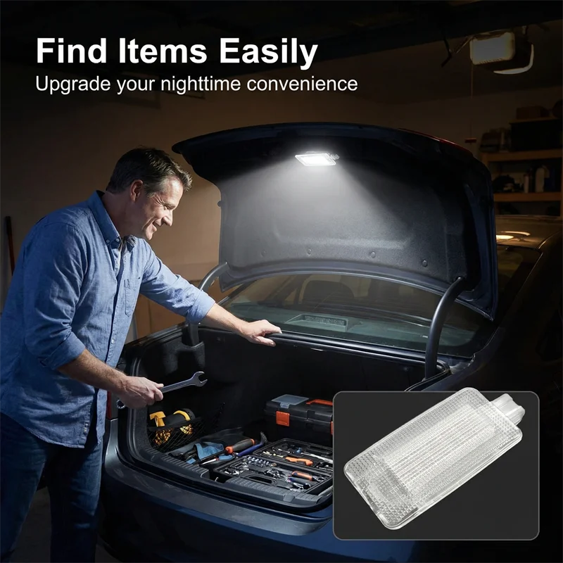 1PCS LED Trunk Cargo Luggage Compartment Light for Nissan X-Trail 2014-2021 Leaf 2011-2017 Murano Micra 2015-2021 Tiida Juke Rog