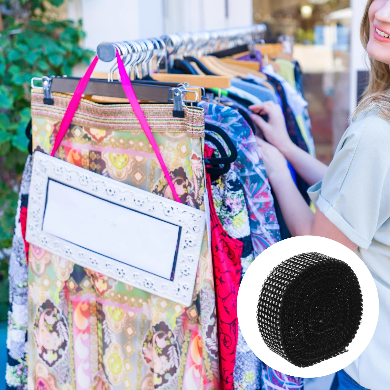 

1 Roll Self Adhesive Rhinestone Ribbon Multi-Function Cuttable Decorative Craft Trim for Wedding Cake Bridal Bouquet Home