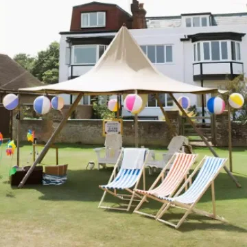 Beach Wedding Sand Camping Tent Small Straw Hat Design Luxury Indian Canopy for Outdoor Sun Protection