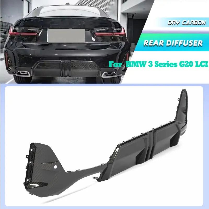 

Prepreg Dry Carbon Car Rear Bumper Diffuser Lip Spoiler for BMW 3 Series G20 LCI 2023-2025 Racing Rear Apron Lip Body Kits