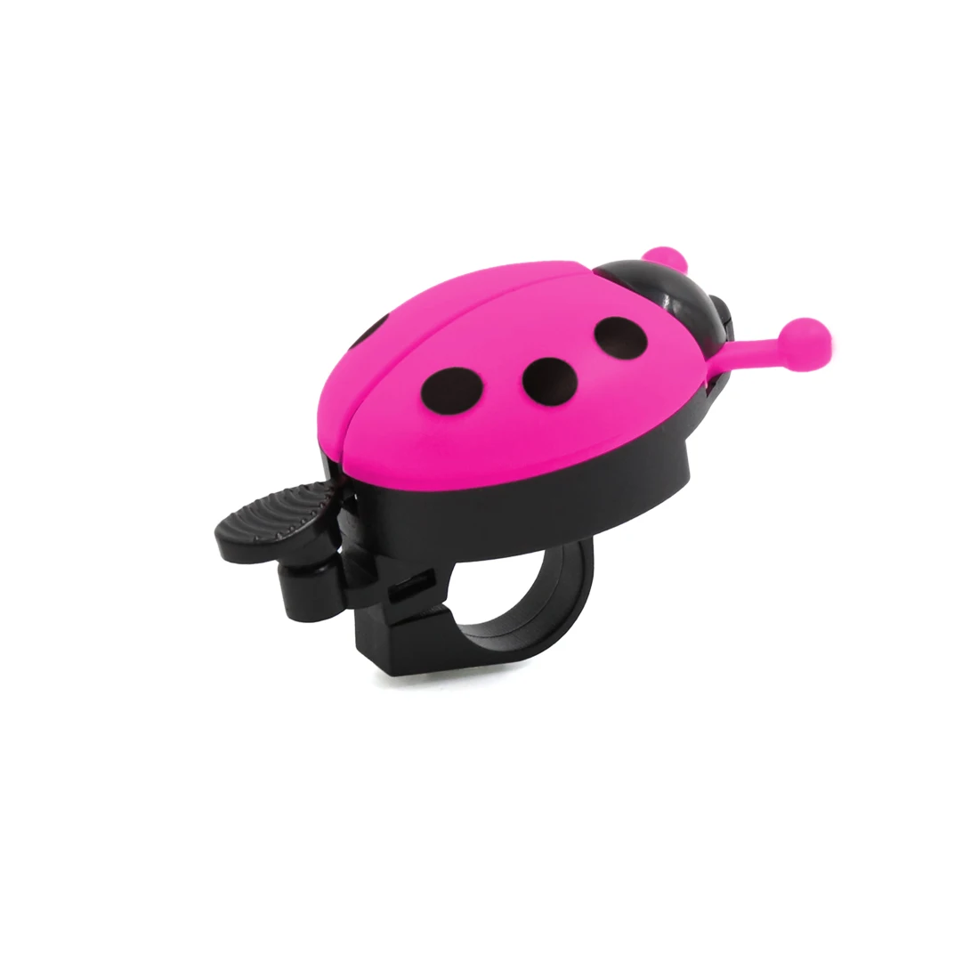 X Autohaux Pink Plastic Beatle Style Bike Bell MTB Cycling Handlebar Safety Sound Alarm Bell Bike Accessories