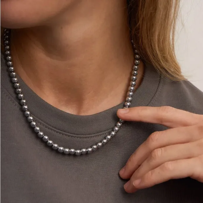 Versatile Beaded Necklace Adjustable Length Neckchain for Party Wear Fashion Jewelry Accessories Gift