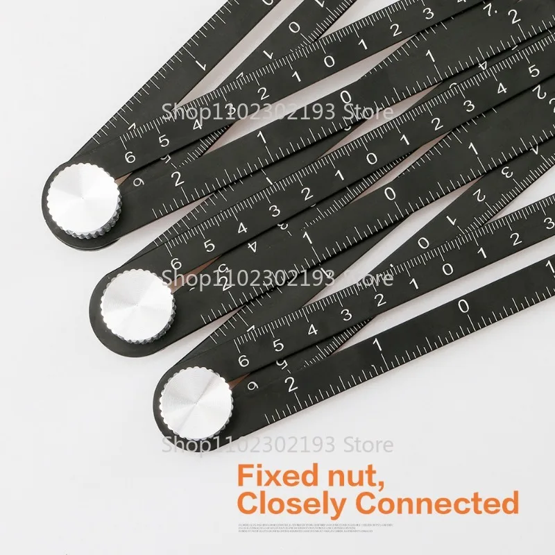 Multi Angle Measuring Ruler, 12-sides Ruler Hole Locator Adjustable Floor Tile Glass Woodworking Puncher Ruler Protractors