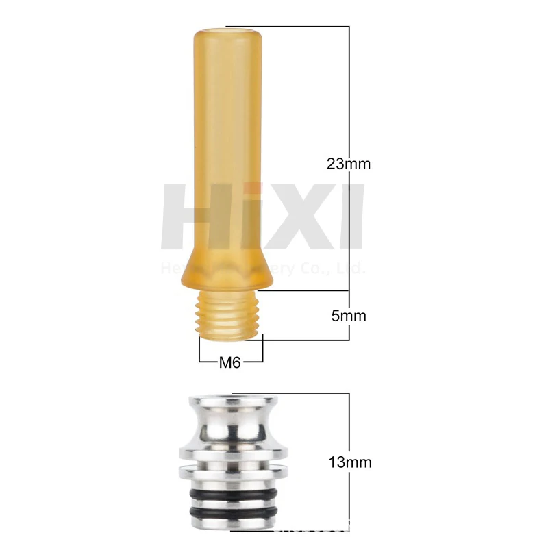 1Pc Stainless Steel 510 Pipette Dripper Anti Spit Heat Resistance Straw Joint Replacement Filling Nozzle