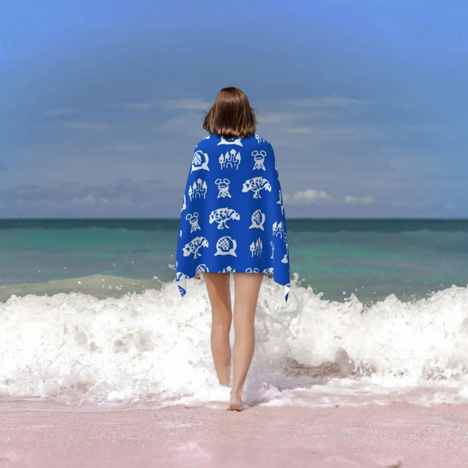 ريترو 4 باركس منشفة حمام وسادة الشاطئ ريترو ماجيك كينغدوم مملكة الحيوان Mgm Studios Theme