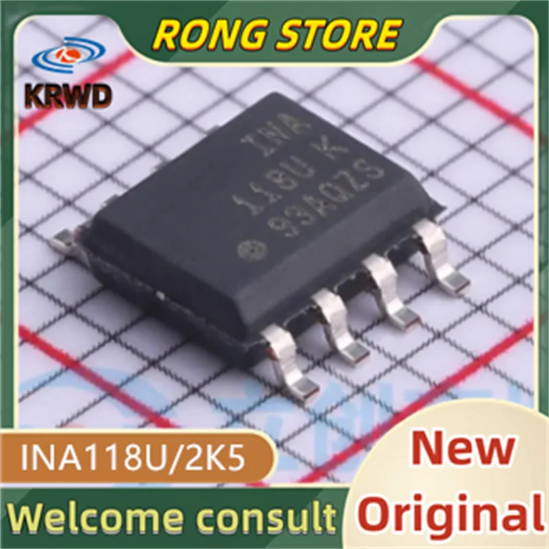 5PCS INA118U New and Original INA118U/2K5 INA118U/2 INA118 118U