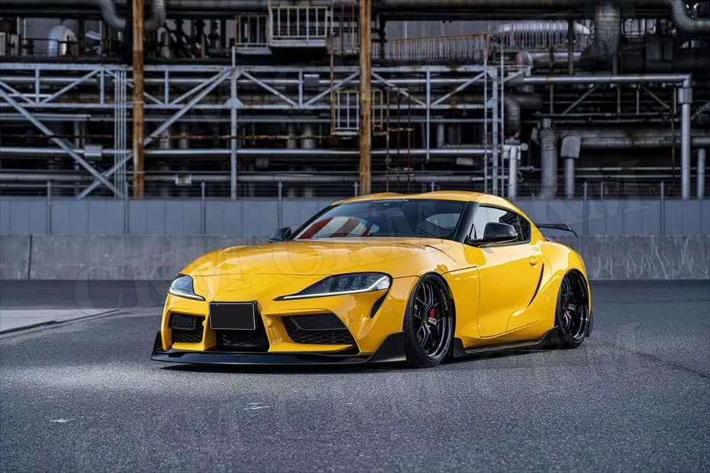 

CKMUUER Carbon Fiber For Toyota Supra 2019 2020 Car Body Kits Front Bumper Engine Hood Vents Auto Car Styling