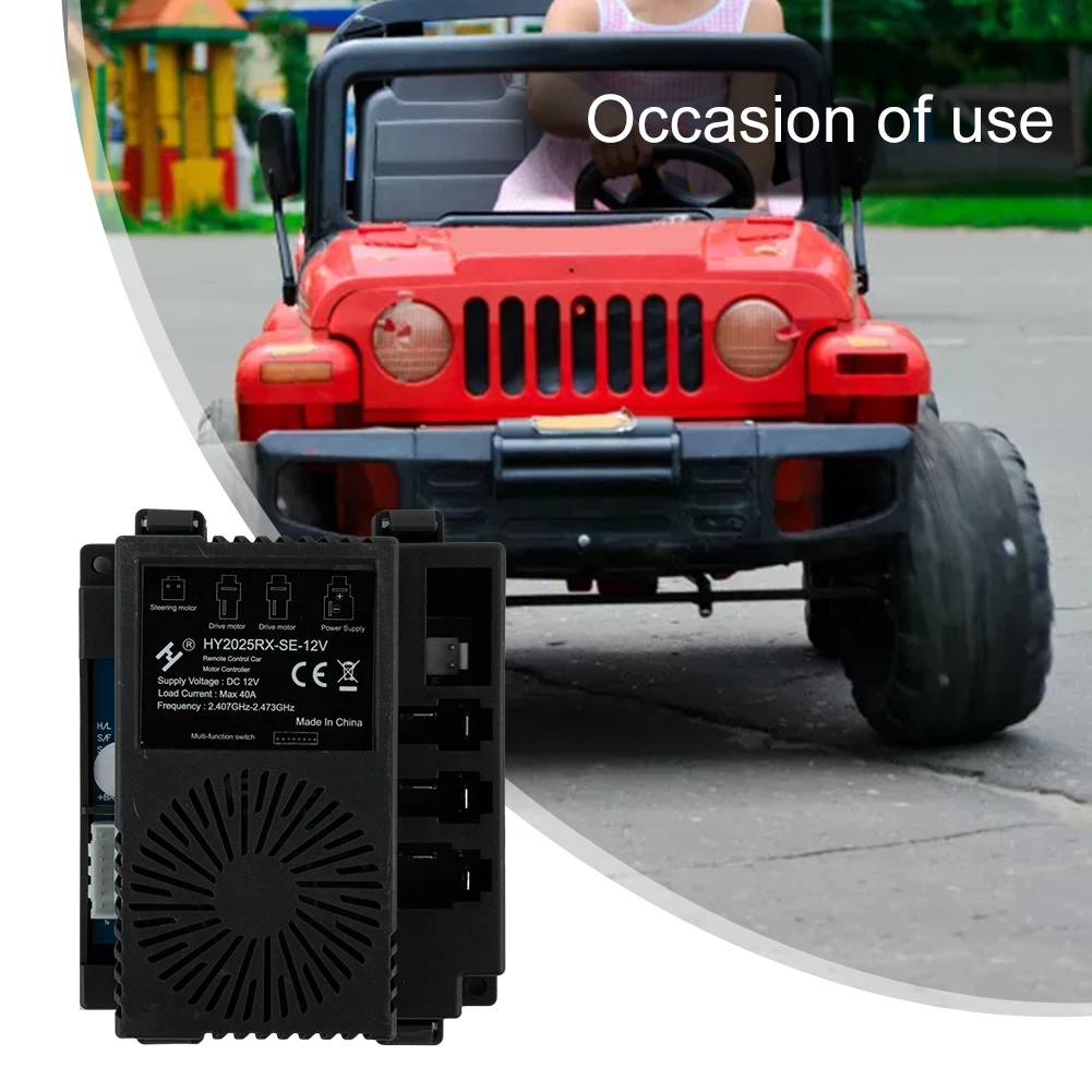 

Receiver Remote Control For Children Electric Riding Car 13x10cm/5.12x3.94inch Black For HY2025RX-12V High Quality