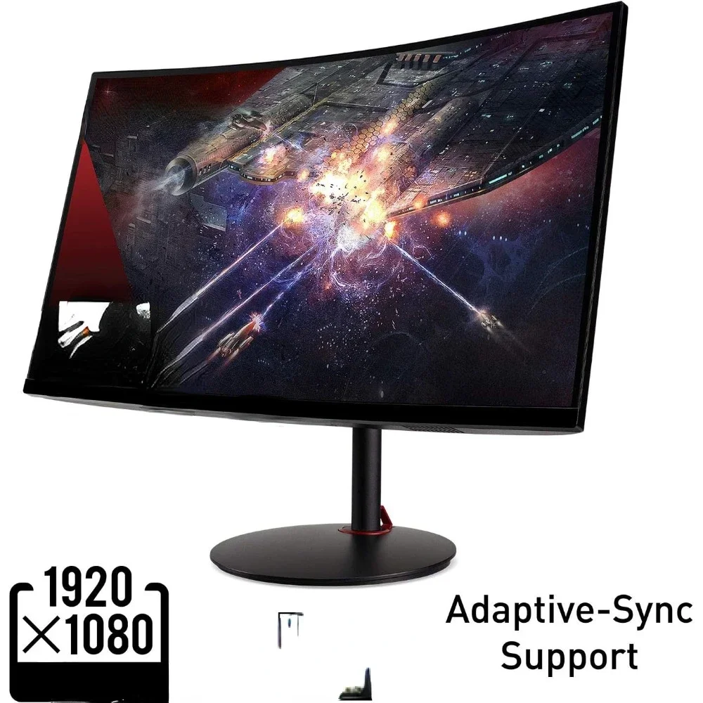 1500R Curved Full HD (1920 x 1080) VA Zero-Frame Gaming Monitor with Adaptive Sync