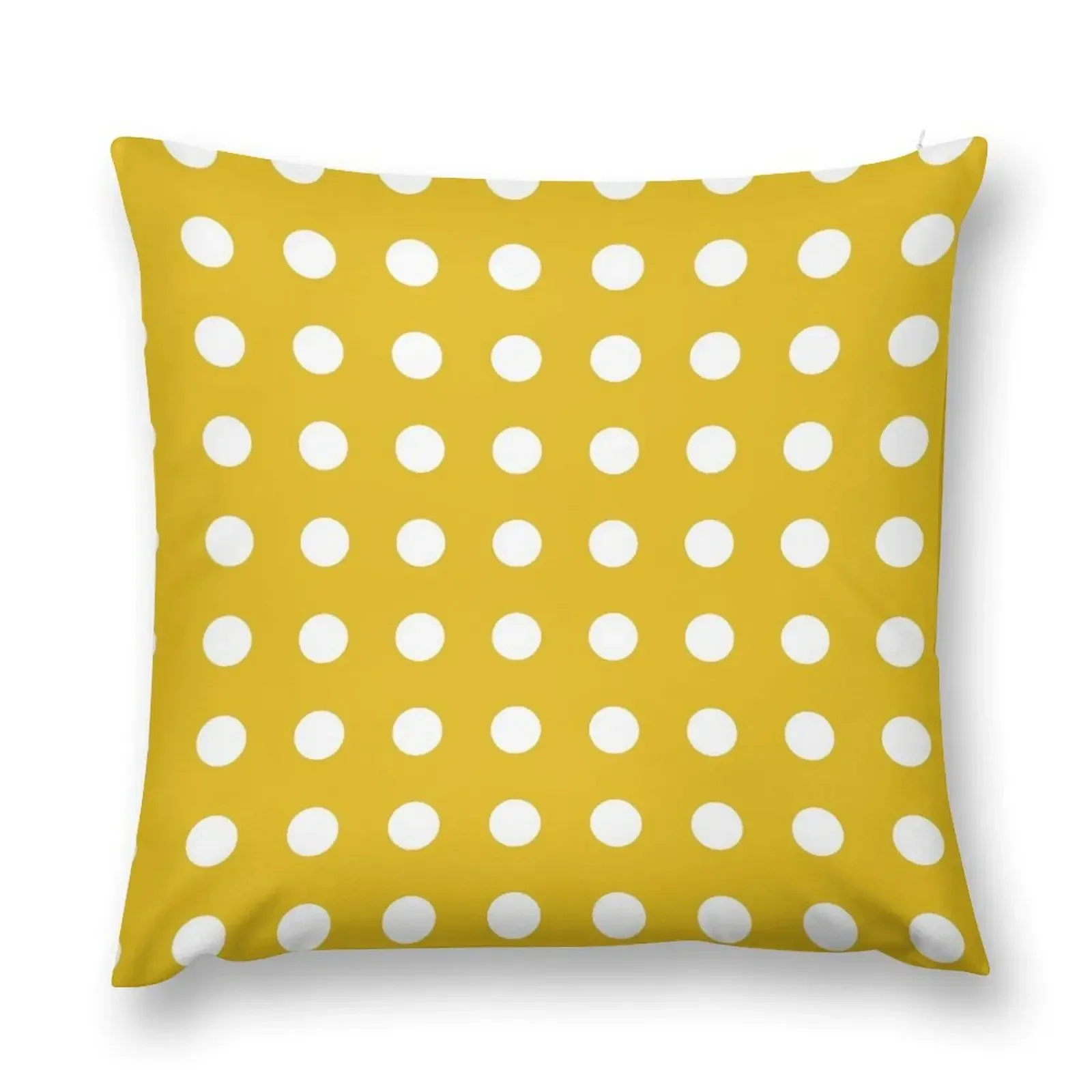 

Mustard Yellow Polka Dots Throw Pillow Decorative Cushion Cushion Cover Luxury pillow