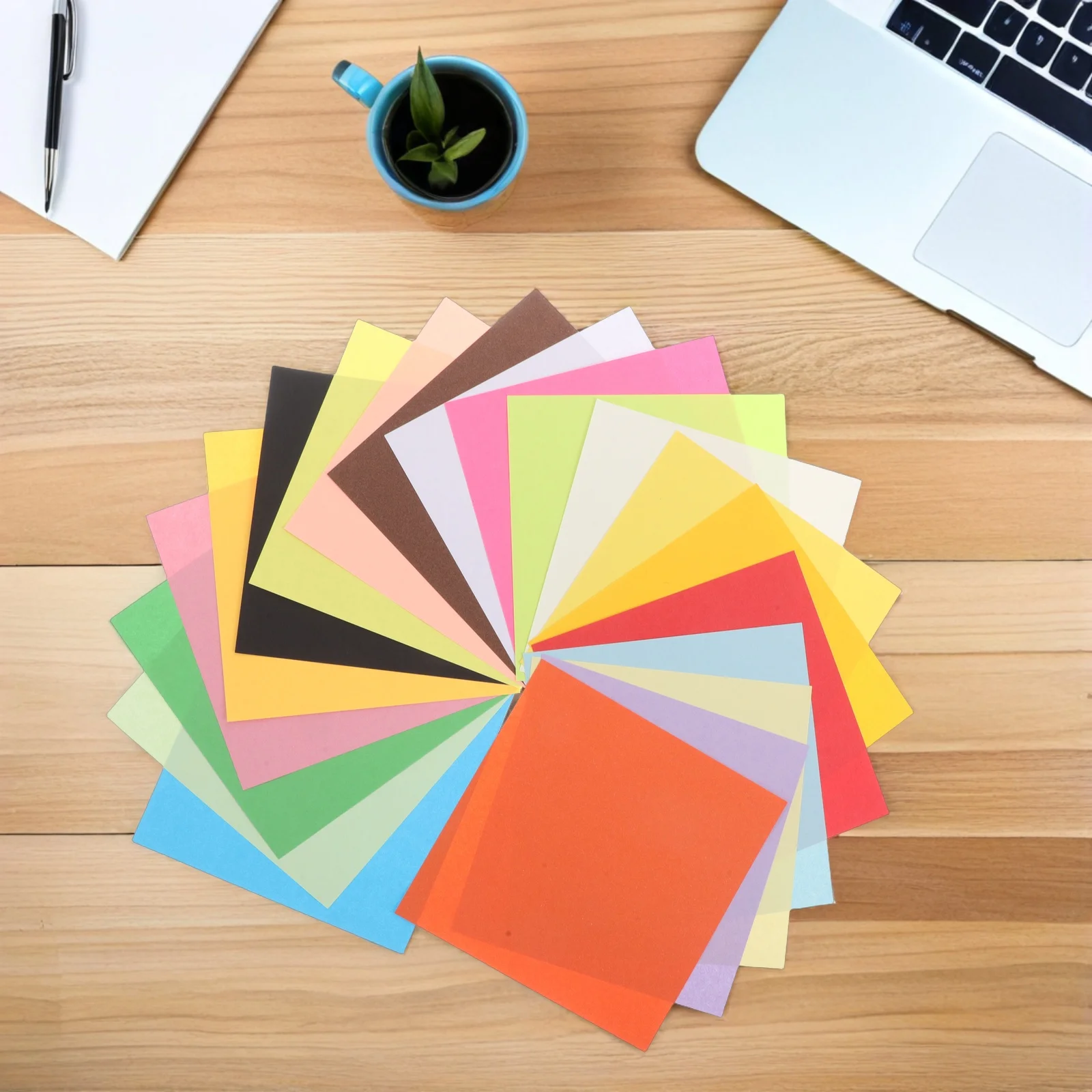 200 قطعة من ورق اوريغامي مربع 5.89 بوصة 20 متعدد الألوان مزدوج الجوانب قابل للطي مجموعة ورق للاستخدام المدرسي للحرف اليدوية اوريغامي