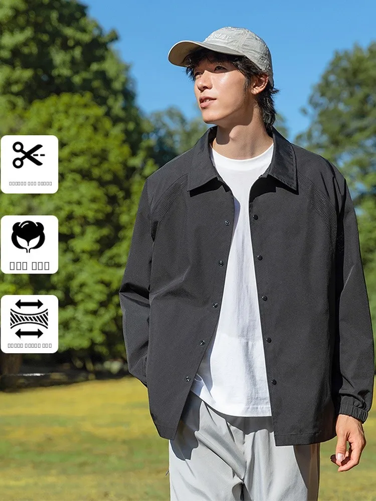 

Повседневная длинная куртка с воротником све для мужчин, весна-осень, новинка Sle, модная брендовая американская молодежная студенческая универсальная верхняя одежда