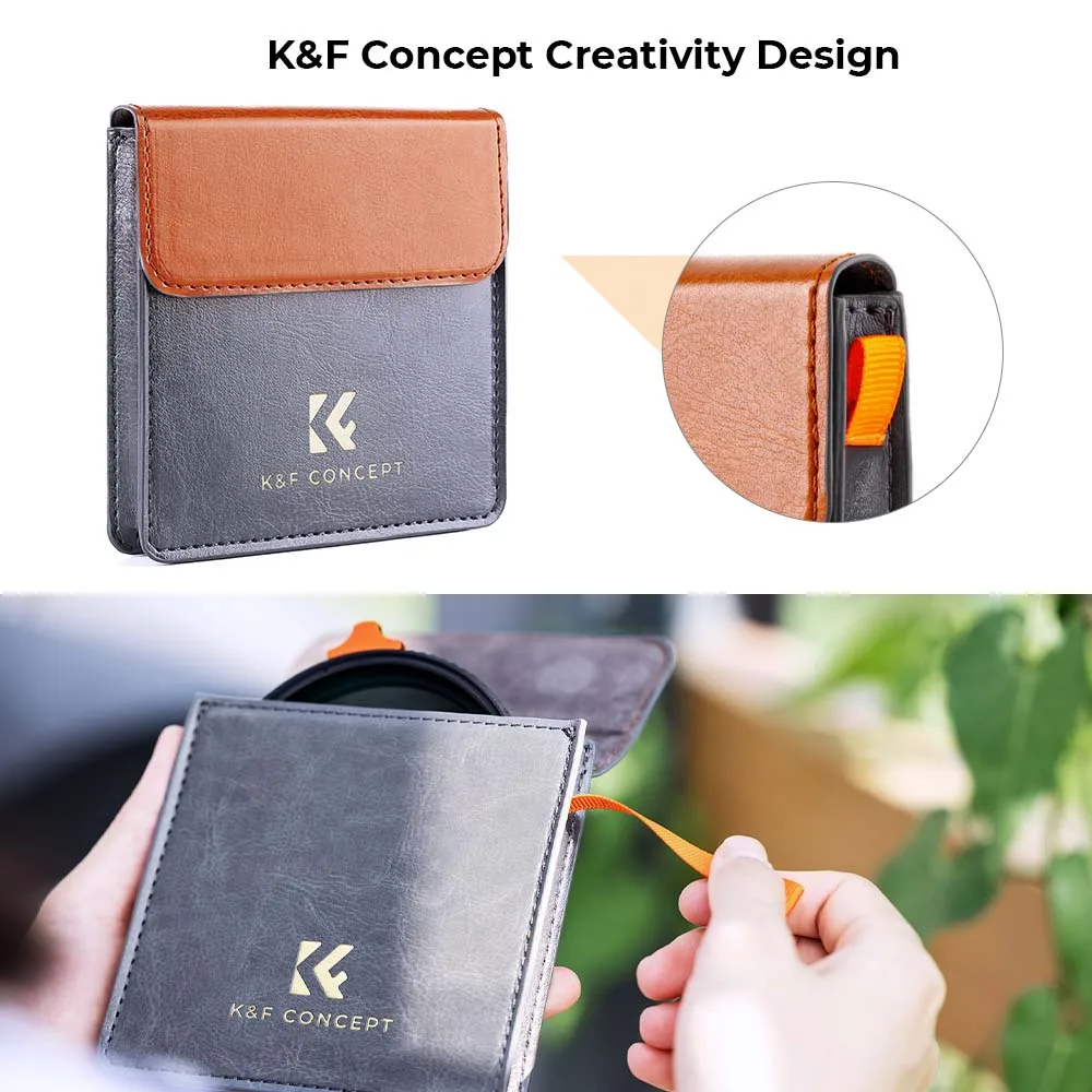 K&F Concept Nano-X ND3~ND1000 Adjustable ND Filter HD Waterproof Anti-Reflection Green Film 49-82mm Neutral Density Lens Filter