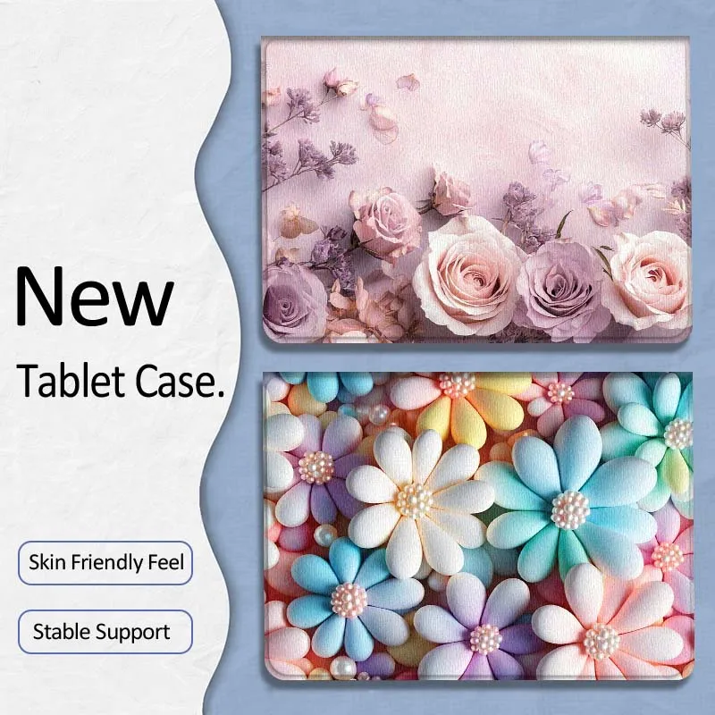

Flower Luxury Sparkling Gift For Samsung Galaxy Tab A7 A A8 A9 A11 S6 S11 10.1 10.4 10.5 Inch Lite PLus Soft Tablet Case