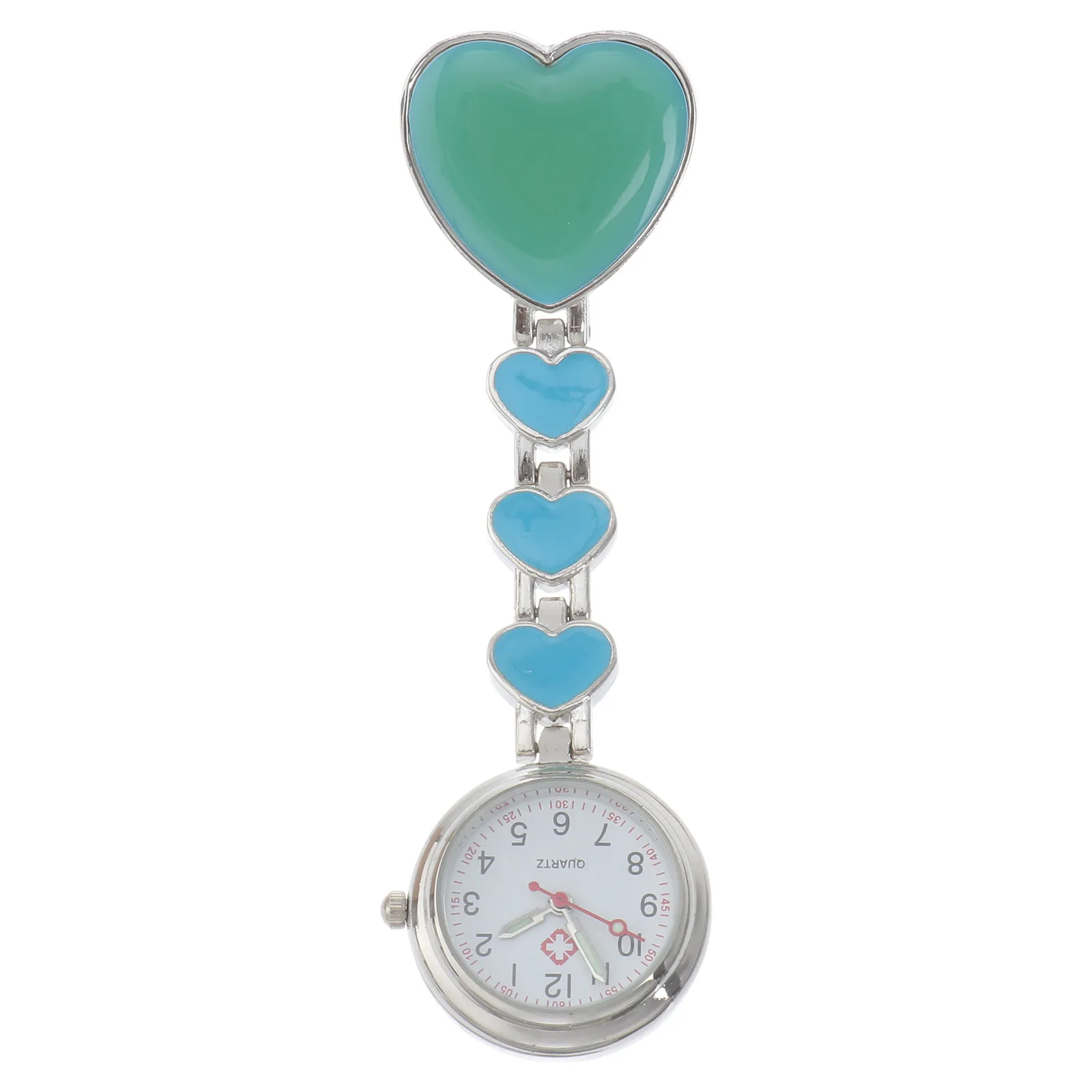 1Pcs Small Lightweight Chest Watch Premium Craftsmanship Luminous Hour Markers Creative Hanging Watch for Doctors Nurses Stylish