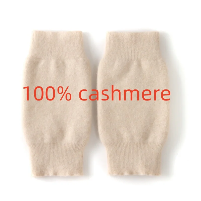 100% cashmere 2024 autunno e inverno nuovi uomini e donne generali corti spessi antivento e ginocchiere in maglia calda fredda