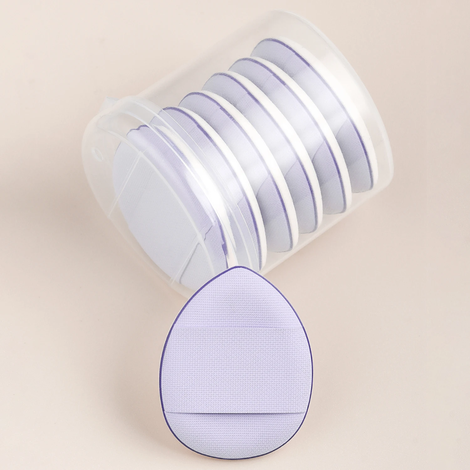 Finger powder puff, 6pcs/box small thumb cushioned slippers powder puff mini concealer makeup tool