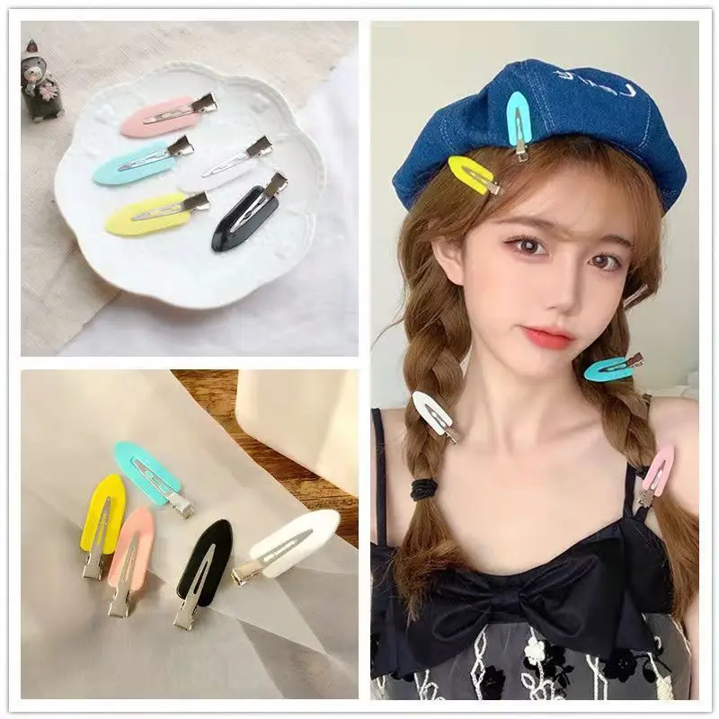 Set/10Pcs Seamless No Bend Barrettes Barrettes No Mark Pin Curl Clip Makeup No Crease Hair Clip Hair Styling Bang Clips Barrette