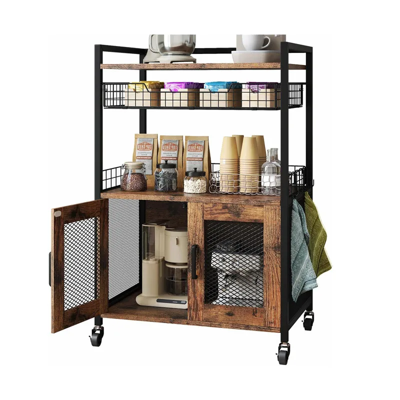 

Кухонная полка, тележка для гостиной, многофункциональная полка с роликом для хранения закусок и приправ для спальни