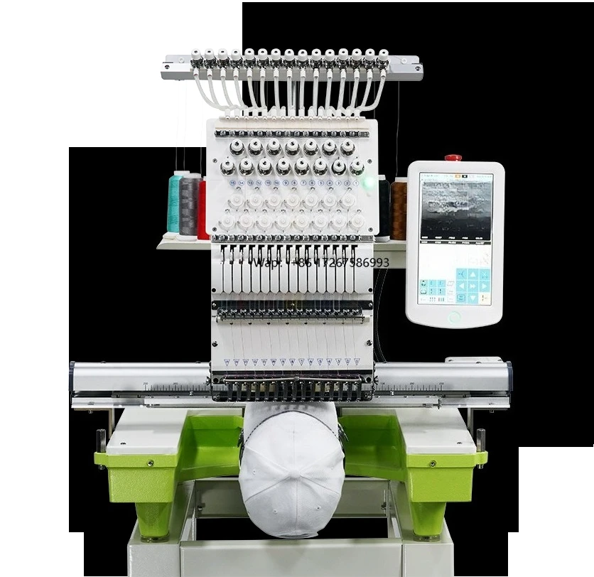 

Commercial Embroidery Machine 12 15 Single Head Logo Clothing Bag Shoes Flat Sweater Embroidery Machine