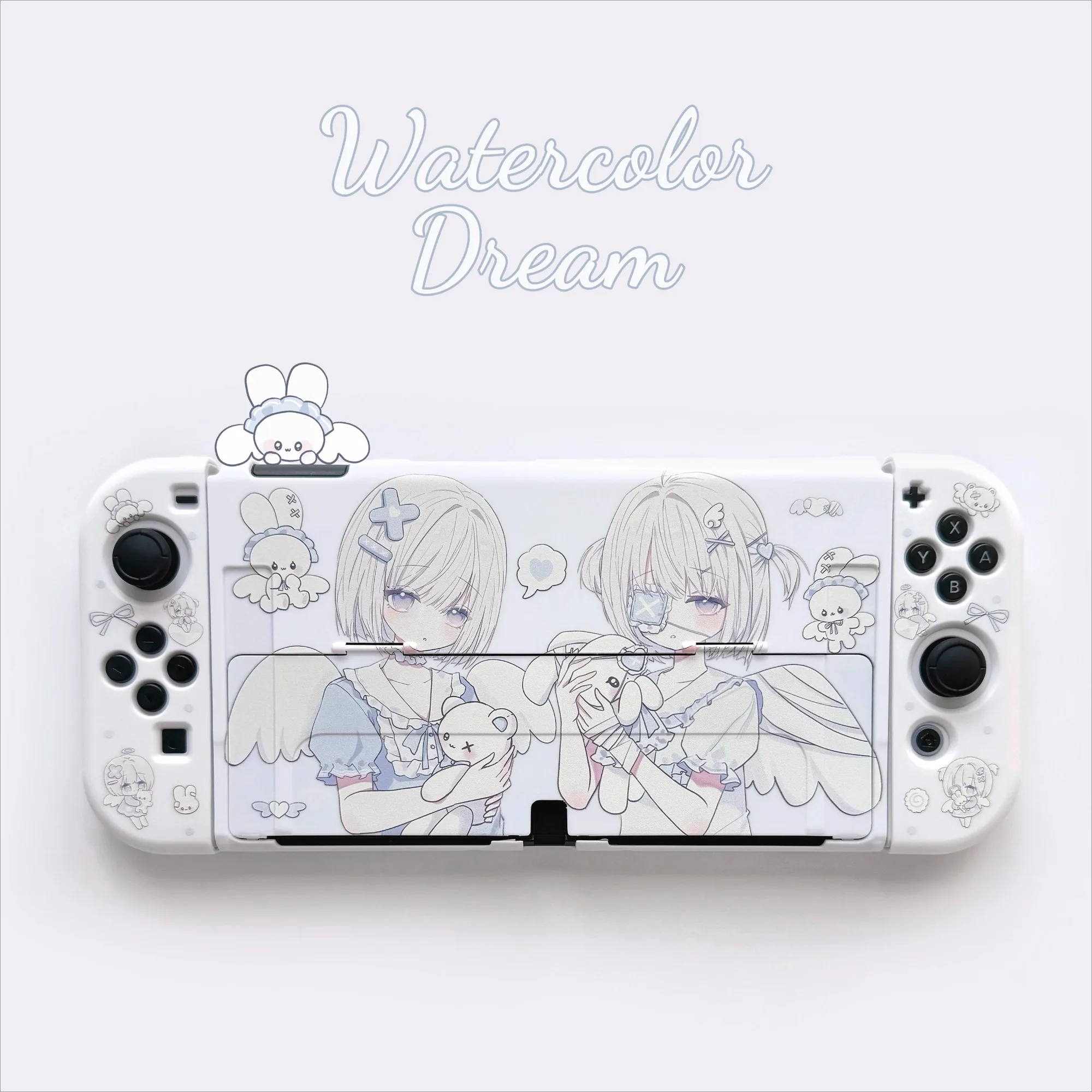 Kawaii Anime Switch Case for Nintendo Switch 2/OLED Split-Style Hard Case Joy-Con Dock Cover Lite Gaming Console Accessories view 2