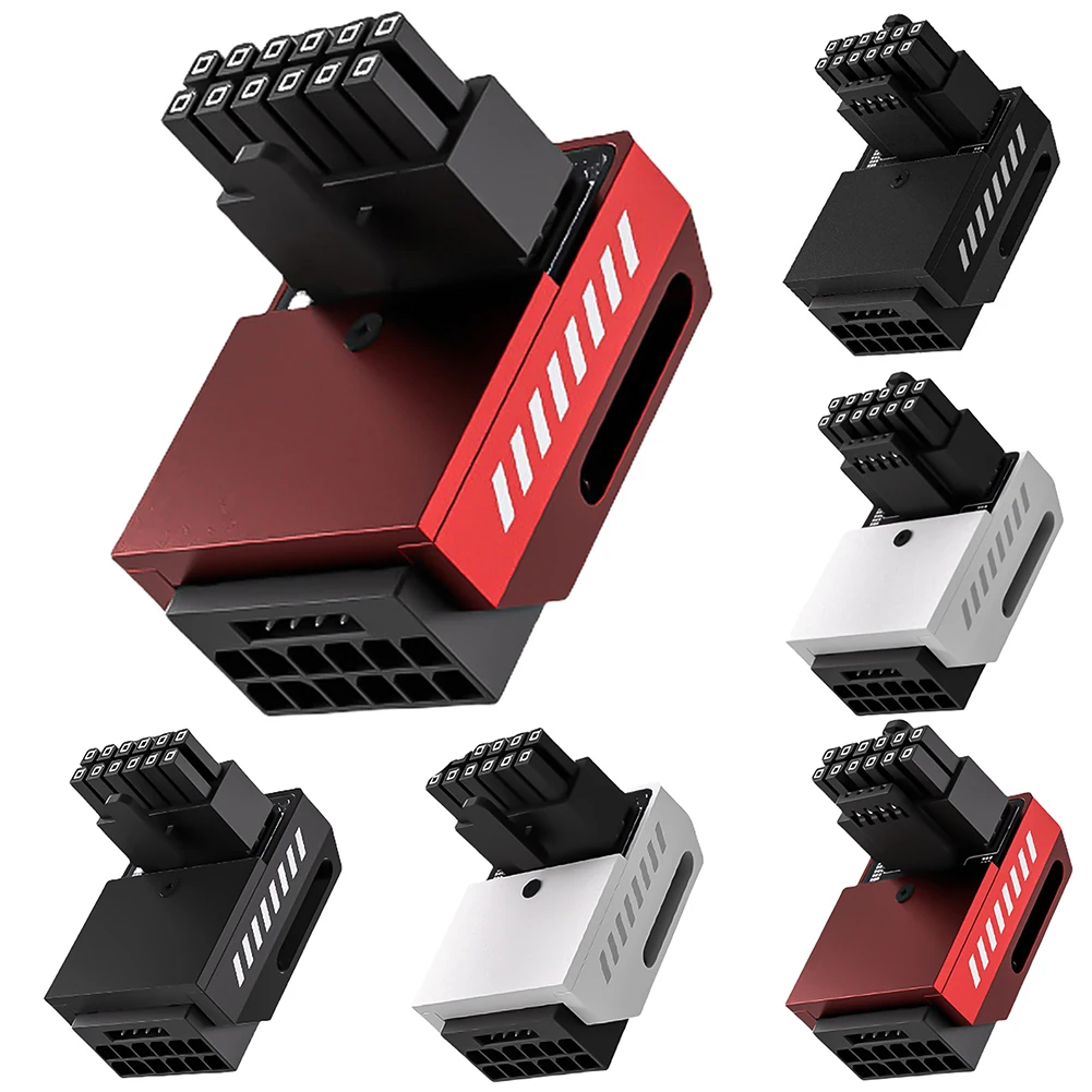 موصل طاقة GPU لـ RTX 3090Ti 4070Ti ، محول ، زاوية يمنى 90 درجة ، PCIe ، 12VHPWR ، x W ، 12 + 4Pin #2