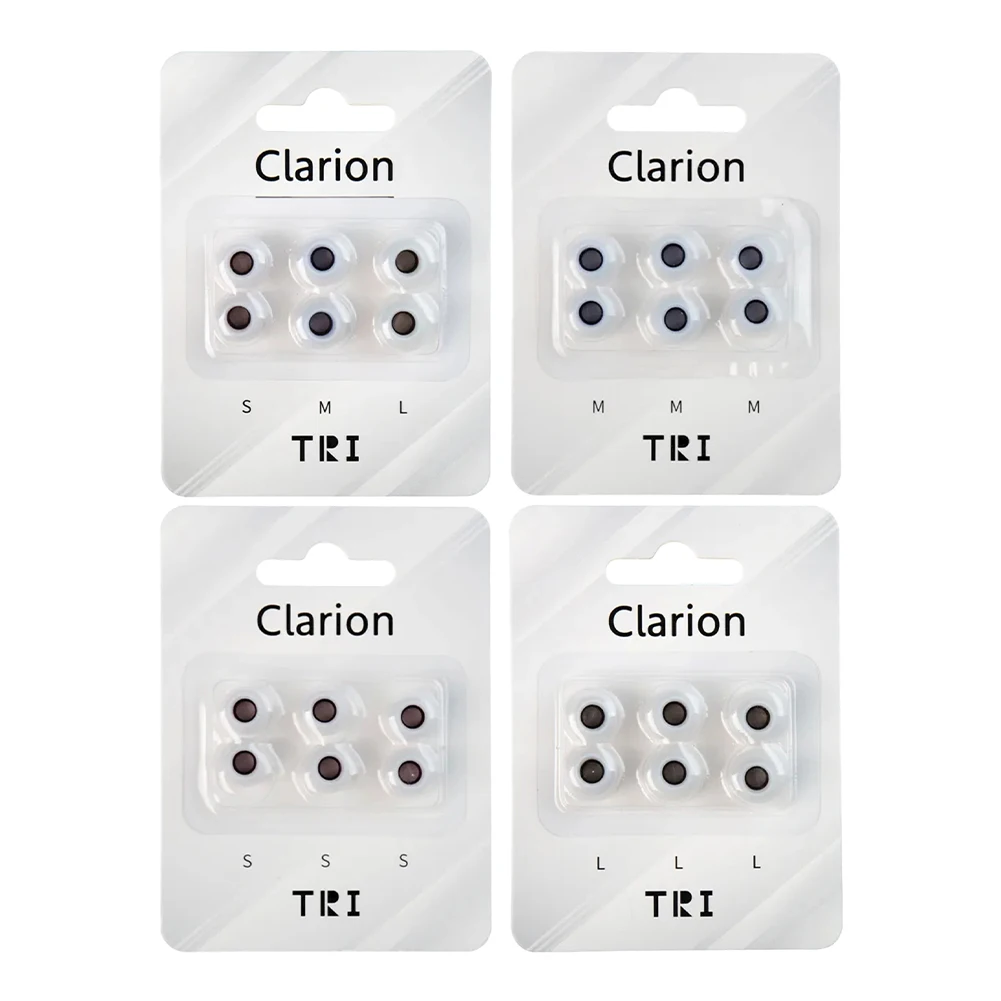 3Pair TRI Clarion Silicone Earphone Eartips 3 Pairs For S/M/L Size Headphone Accessory Wired Headset Earbuds S/M/L Size Optional