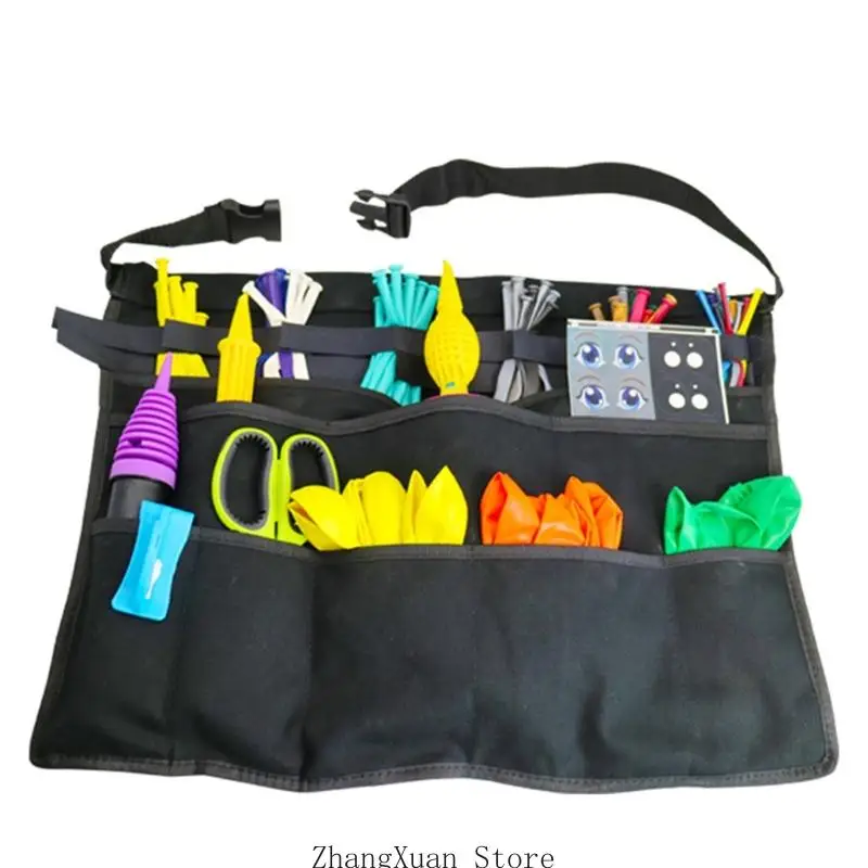 Tragbare Ballon-Organizer-Künstlerschürze mit abnehmbarem Aufbewahrungsdesign vorne 3XUF – Detail 9