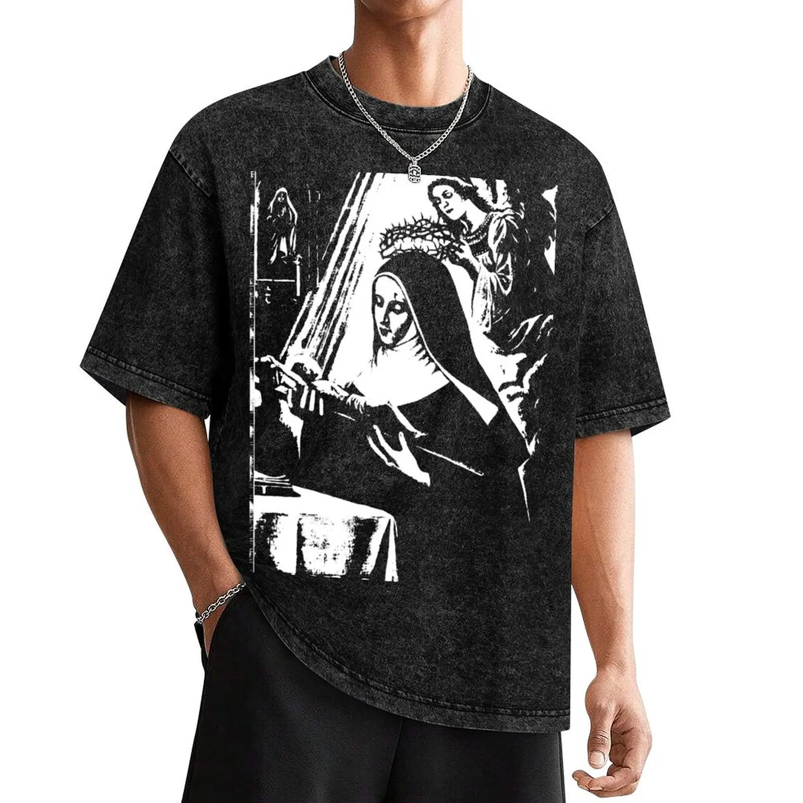 Saint Rita of Cascia T-Shirt funny costumes street wear man t shirt mens workout shirts