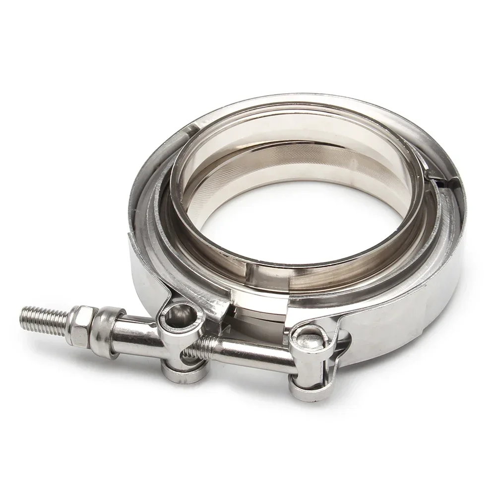 1 Uds 2 uds 4 Uds 2,5 "3,5" 4 "abrazadera de banda en V de acero con Kit de brida macho hembra Turbo bajante Wastegate V-Band Turbo tubos de escape
