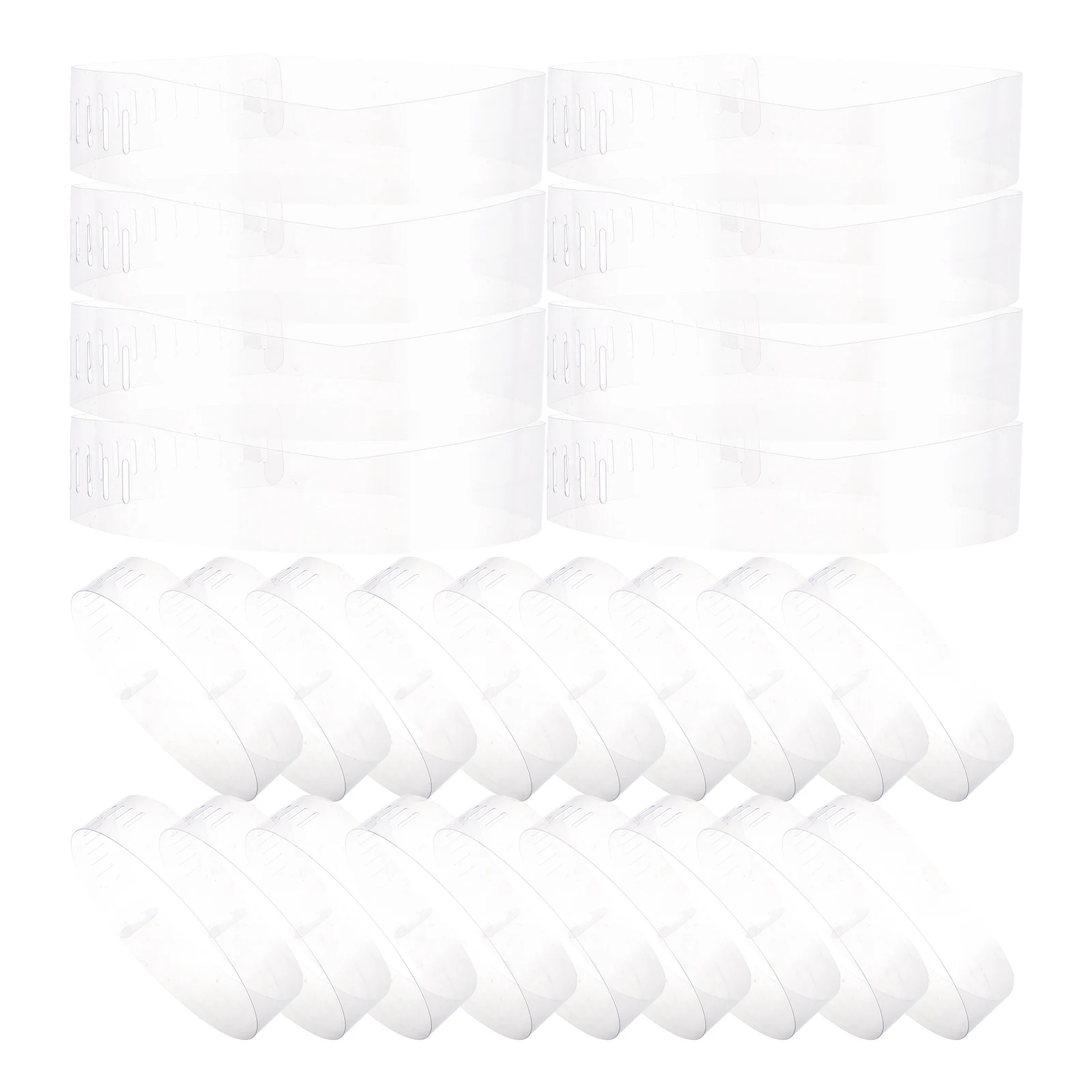 

100 Pcs Collar Stays Shirt Accessories Blouse Dress Inserts Butterfly Collar Support Plastic Transparent Stiffener Shirt Bone