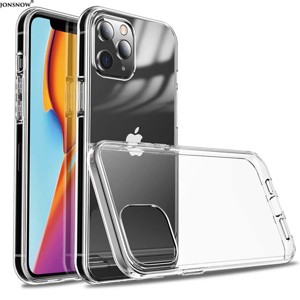 Ultra Thin Clear Case for iPhone 16 15 14 Plus 13 12 11 Pro Max Mini XS XR X 8 7 6S 5 5S SE Soft Transparent Phone Cover Bumper