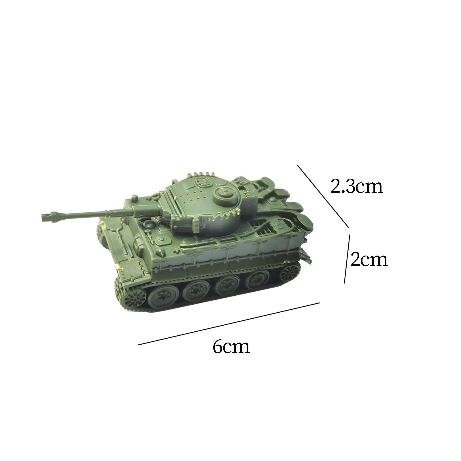 1/144 Schaal Onderwijs Speelgoed Miniatuurpuzzels DIY Monteer 4D Tankmodel voor