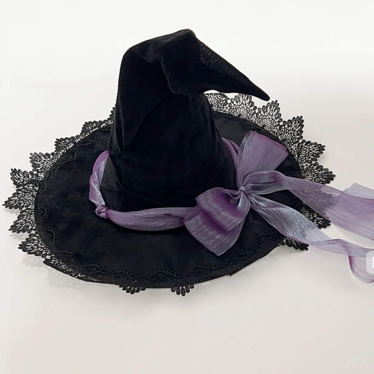 할로윈 마녀 마법사 모자 코스프레 파티 와이드 브림 뾰족한 모자 카니발 무대 공연 의상 사진 소품