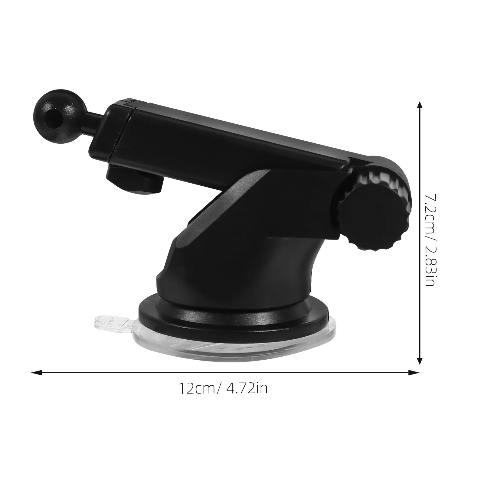 Car Dash Camera Mount Holder Metal Plastic Suction Cup Dash Cam Suction Mount 360 Rotatable Adjustable Pole for Phones 17Mm and