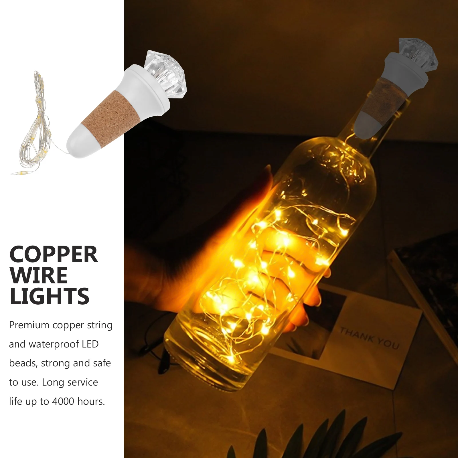 

LED Rechargeable Wine Bottle Cork Light Rgb Gradient Creative Festival Ambient Light Super Bright Cork Lantern for Halloween